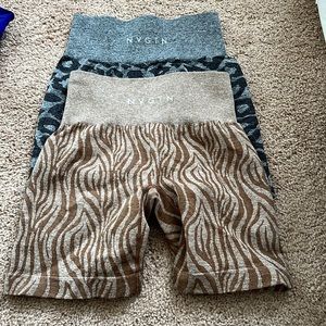 Nvgtn Zebra and Leopard Print Shorts XS